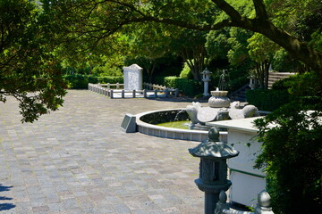 Stone Turtle Fountain at Plaza