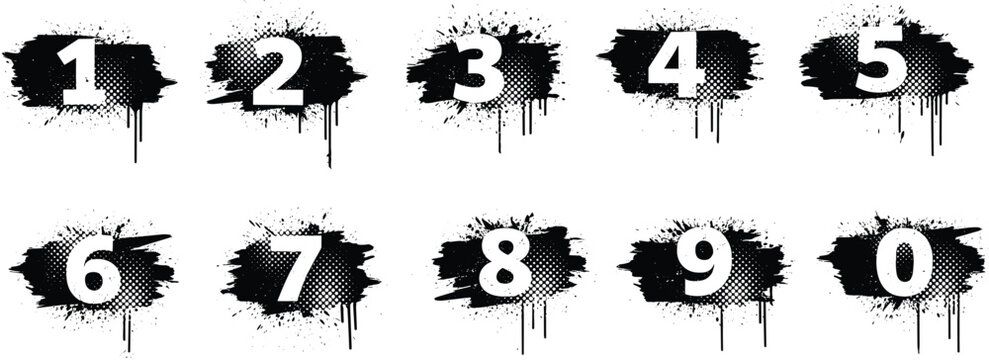 Graffiti Numbers Images – Browse 44,511 Stock Photos, Vectors, and ...