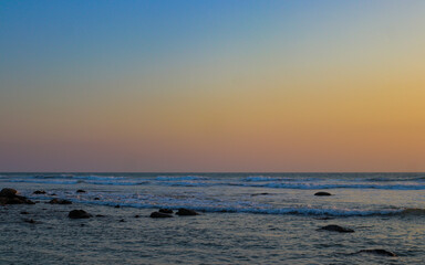 Rocky Shoreline at Dusk – Inani Beach, Cox's Bazar, Bangladesh
