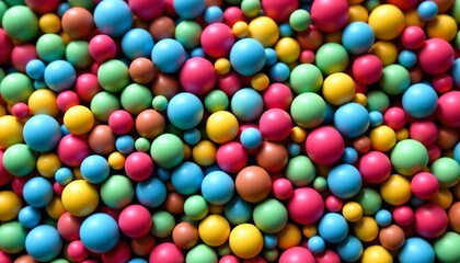 Fototapeta premium Vibrant Abstract Pattern Colorful Overlapping Spheres