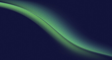 gradation green wavy on blue background illustration