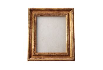Empty gold-toned picture frame (2)