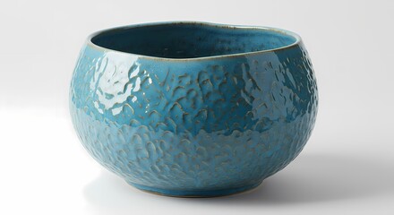 Teal Ceramic Bowl Textured Pottery Handmade Artisan Bowl Unique Home Decor