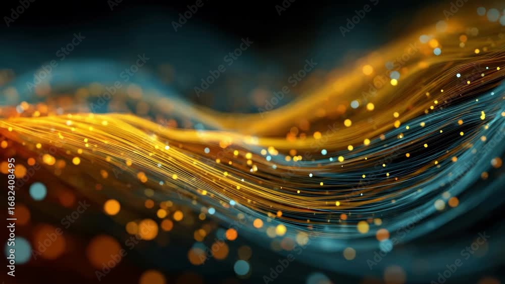 Aufkleber dynamic light patterns create an enchanting display of color and motion, swirling and flowing seamle