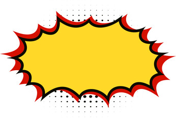 Yellow and Red Comic Explosion, Comic Explosion