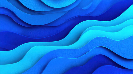Wavy blue patterns create soothing and dynamic visual effect, showcasing various shades of blue and texture