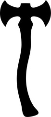 Axe Silhouette Vector | Lumberjack Tool Outline Clipart SVG