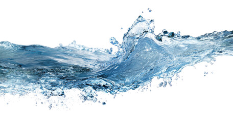 Water splash, dynamic and flowing