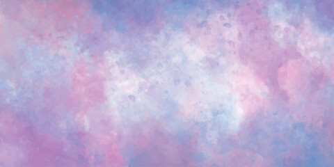 Abstract pink and purple watercolor texture grunge wallpaper design with a vintage aged paper background. hand drawn painting, Color powder exploding canvas element. watercolor digital art painting.