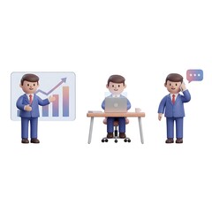 Business Professionals Collaborating on Growth Strategies for Success