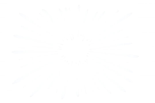 Radial sunburst pattern spreading vivid lines, creating dynamic visual energy against transparent backdrop