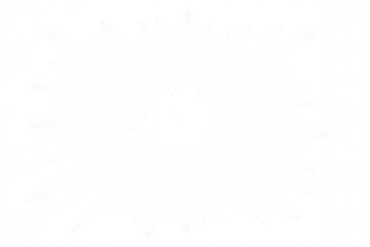 Radial sunburst pattern spreading vivid lines, creating dynamic visual energy against transparent backdrop