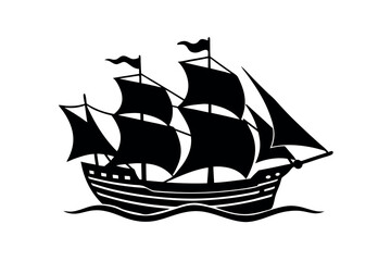 sailing ship vector illustration
