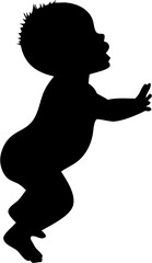 Baby Silhouette Vector | Infant Child Outline Clipart SVG
