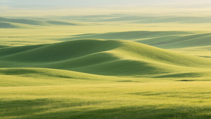 Obraz premium green field and sky