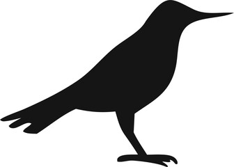 Bird Silhouette Vector | Flying Animal Outline Clipart SVG