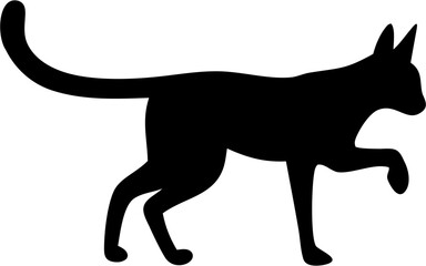 Caracal Silhouette Vector | Wild Cat Animal Outline Clipart SVG