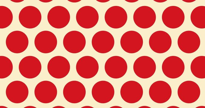 Animation background line red circle repeat
