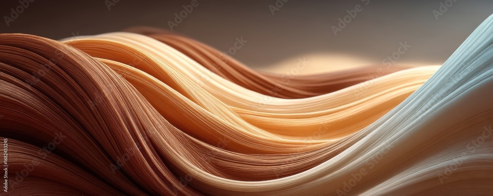 Aufkleber abstract gradient waves creating a warm and calming visual experience