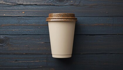 Stylish disposable coffee cup with lid perfect for hot beverages takeout and daily use in cafes offices and outdoor settings with modern design