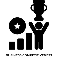  Business Competitiveness Glyph Icon