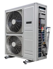 Fototapeta premium HVAC unit, two fans, outdoor installation