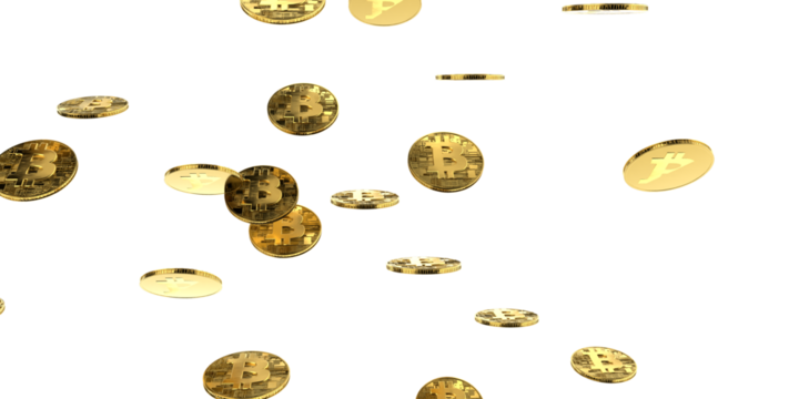 Cryptocurrency bitcoin golden coin
 - Powered by Adobe