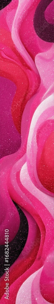 Aufkleber abstract vector design with pink and red swirling patterns