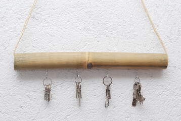 Handcrafted key holders made from bamboo