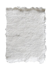 Obraz premium Blank, textured, off-white paper, ragged edges
