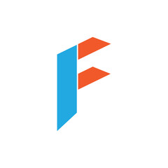 F letter logo monochrome design on black background.F letter design for business logo