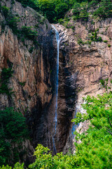 waterfall in the mountains
