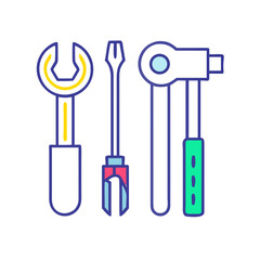 Wrench screwdriver and ratchet tools mechanical