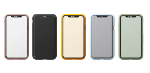 Smartphone cases in various colors (1)