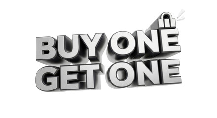 Unlock amazing deals with this bold Buy One Get One offer, driving customer excitement and sales growth for your business promotion.
