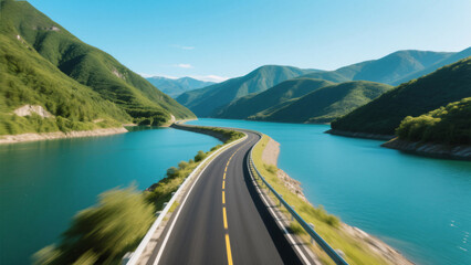 road to the mountains