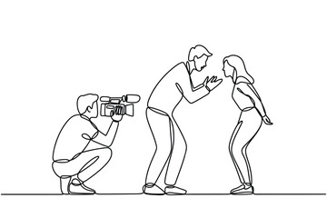 Filmmaker records couple in a romantic moment