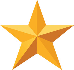 Obraz premium Golden star ornament shining brightly vector illustration for festive decorations transparent background