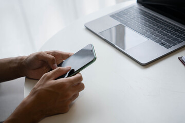 Businessman Calculating Revenue and Planning Business Strategy at Office