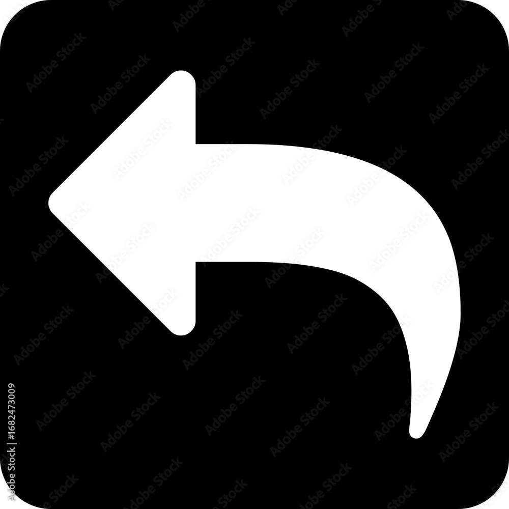 Poster reply message email response icon vector