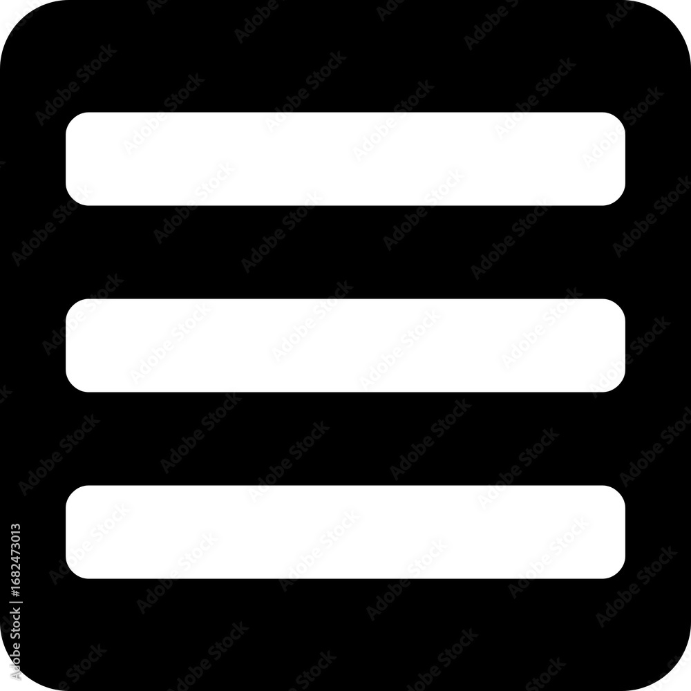 Aufkleber reorder option list menu hamburger icon