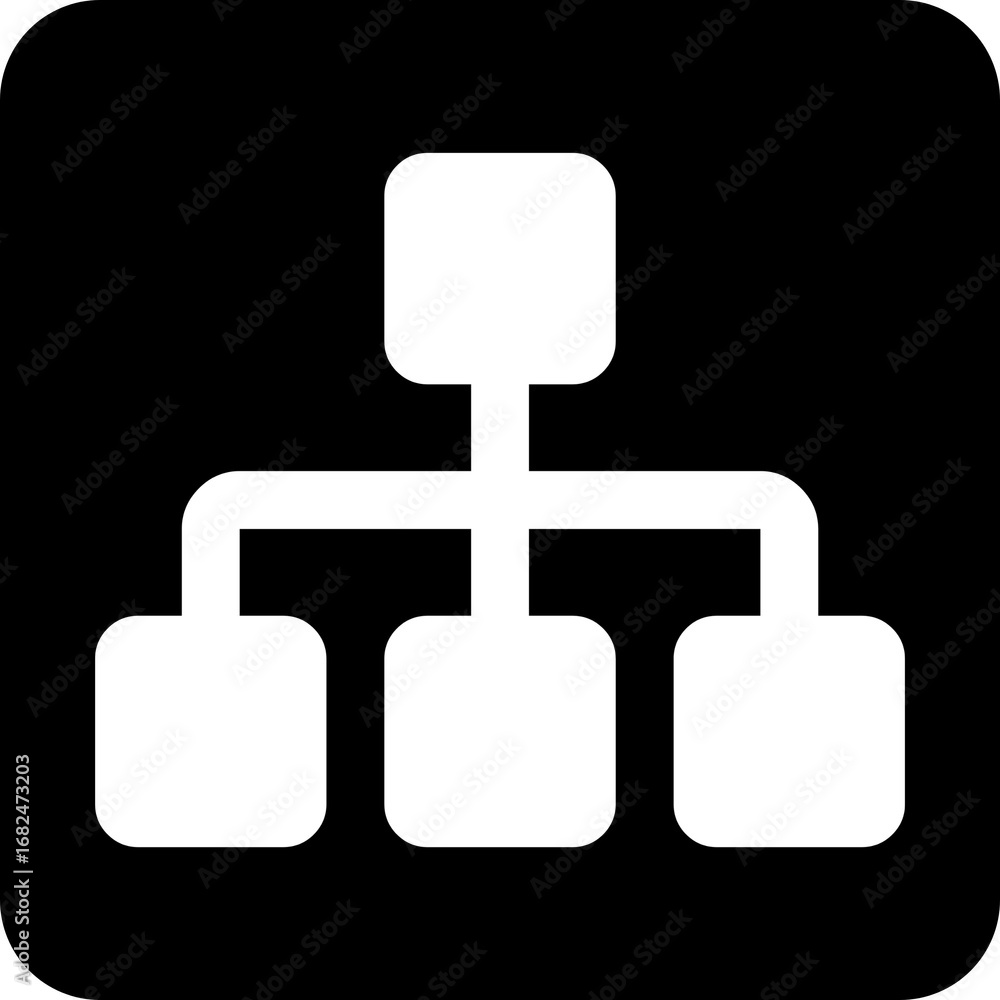 Poster sitemap website structure hierarchy icon