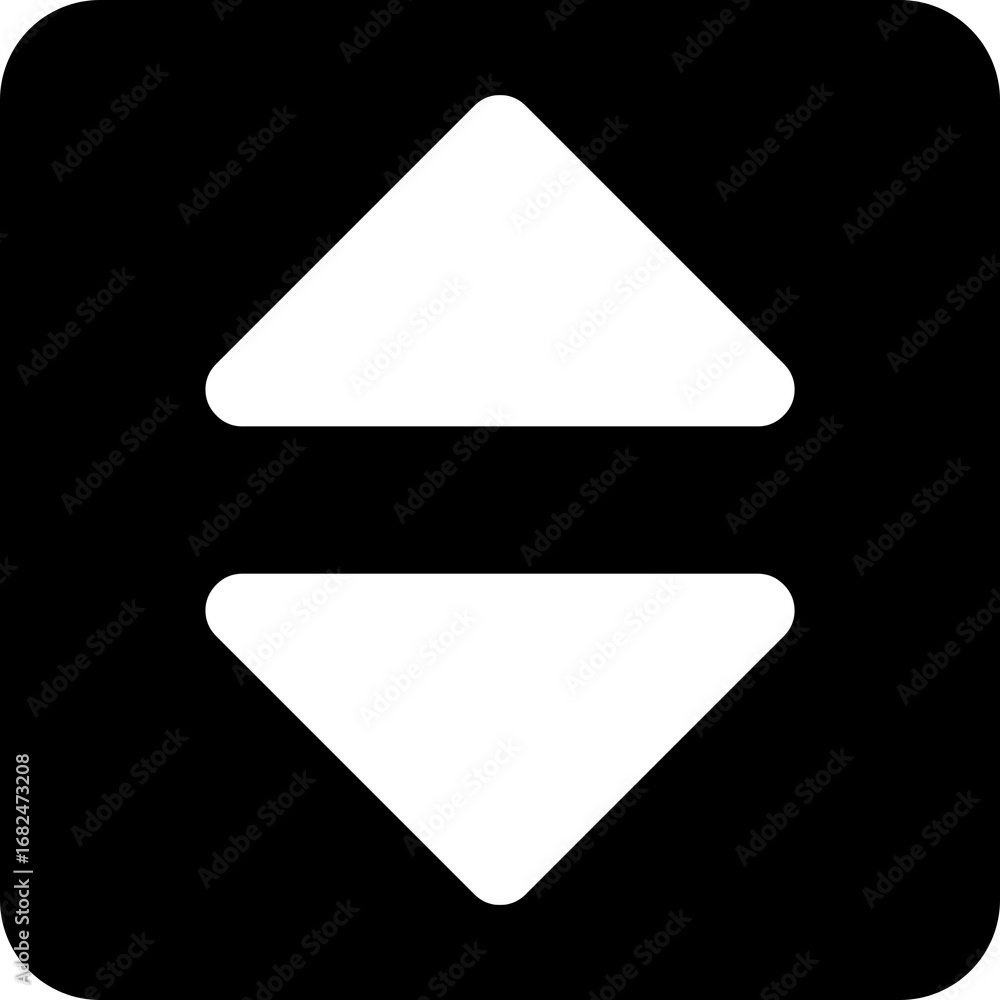 Poster sort arrows pointing up and down icon