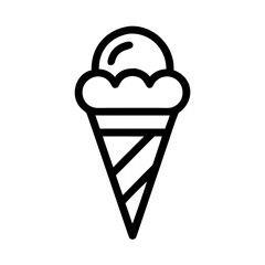 Delicious Ice Cream Cone Silhouette dessert sweet