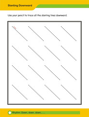 Prewriting skills, line practice sheet for kindergarten, Handwriting practice for kids. Fine motor skills. Line tracing worksheet. Activity page for kids. Tracing worksheet for preschool.