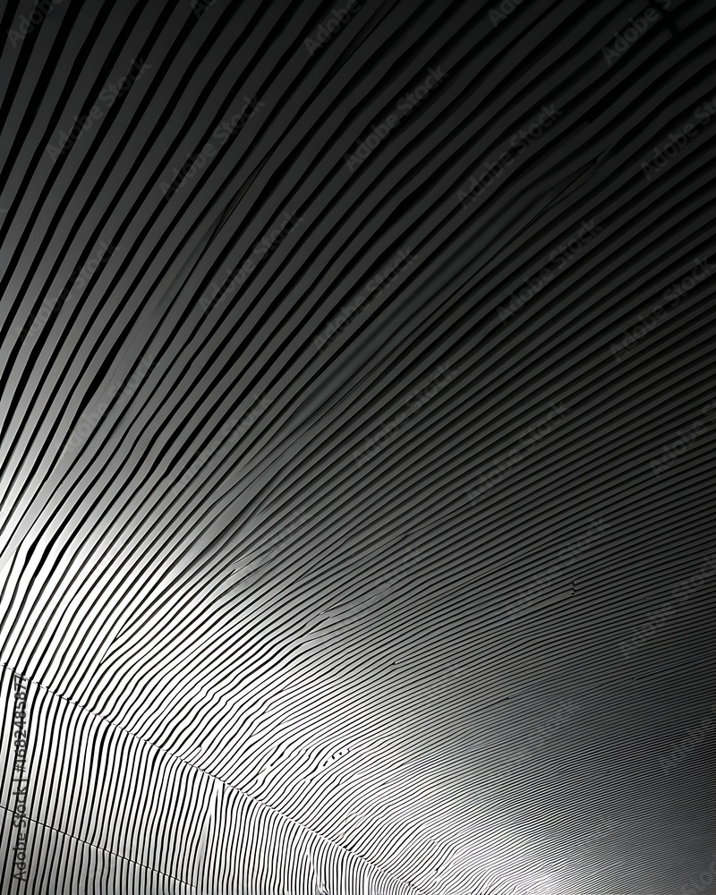 Poster abstract wavy lines pattern minimalist grayscale background texture design