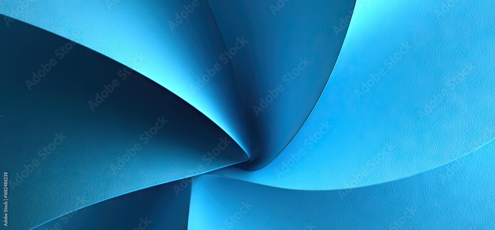 Aufkleber intricate layers of vibrant blue create a dynamic and swirling abstract design.