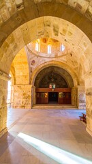 Fototapeta premium Church Interior, Arches, Sunlight