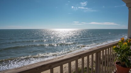 Obraz premium sea view from the balcony