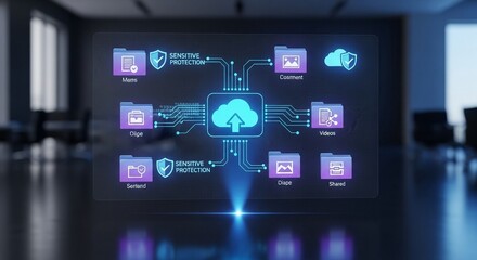 Secure cloud storage and data management system for modern business operations and digital asset protection